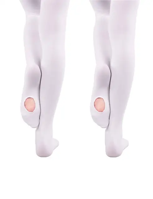 Wholesale Ballet Tights 60D Convertible Ballet Stockings Woman Ballet Dance Leggings Seamless Pantyhose With Hole 3 Pairs Tights 2 Pairs White