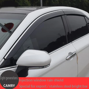 

4pcs car window visor door rain sun shield side windows cover trim auto accessories for Toyota 8-generation Camry 18-19