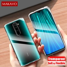 MAKAVO For Xiaomi Redmi Note 8 Pro Case Transparen