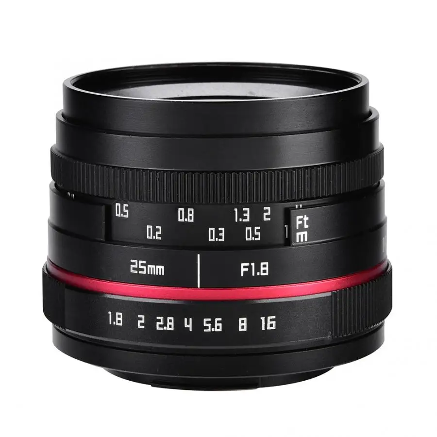 25 мм f1.8 ручная фокусировка объектива для M4/3 крепление или для Canon Крепление Для беззеркальных камер фотообъективы аксессуары