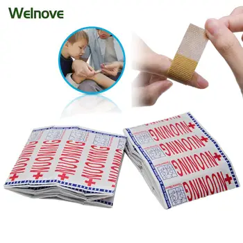 

100Pcs Band Aid Wound Dressings Sterile Hemostasis Stickers First Aid Bandage Heel Cushion Adhesive Plaster Random Color Z37001