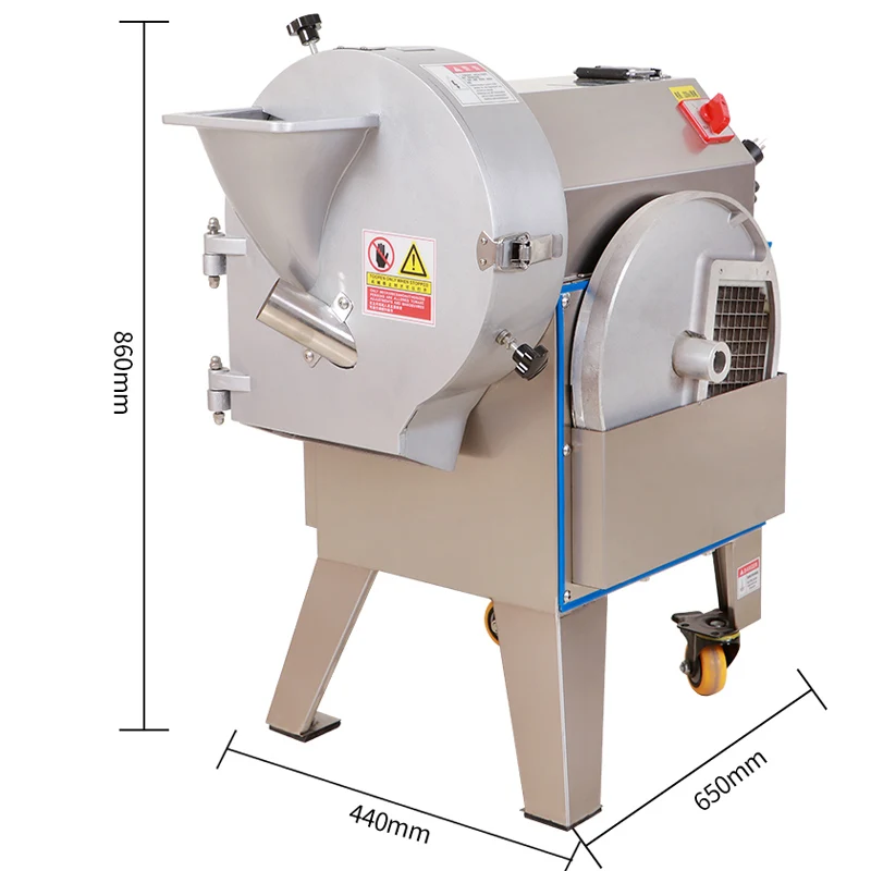 Vegetable Cutter Stainless Steel Vegetable Fruit Slicing Shredding Dicing Cutting Machine 3 with the cutter