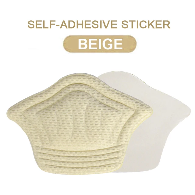 Sunvo Women Insoles for Sport Running Shoes Adjust Size Heel Liner Grips Protector Sticker Pain Relief Patch Foot Care Inserts Self-adhesive Beige