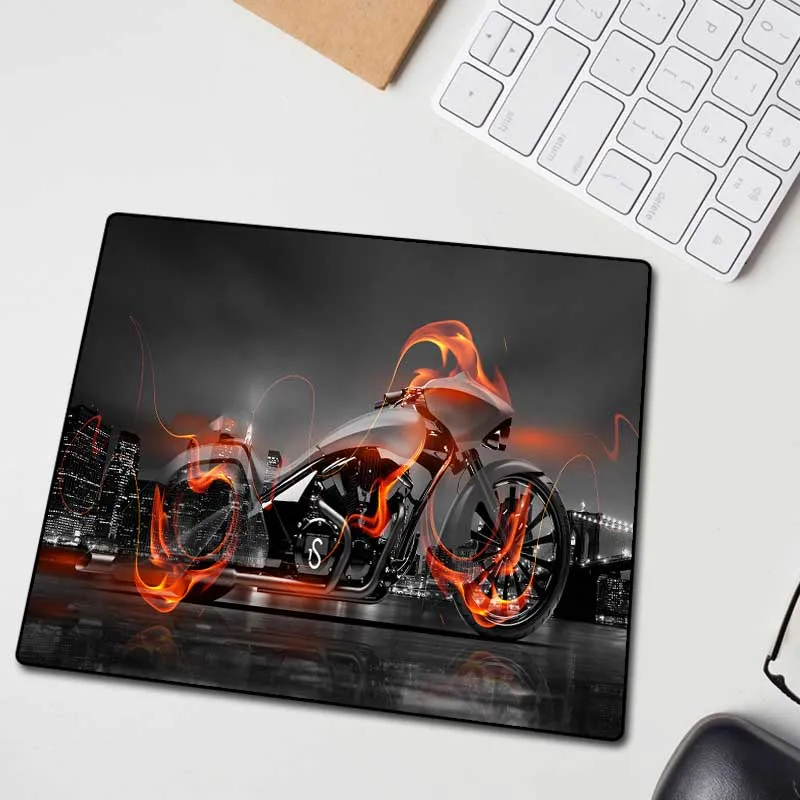 Большой коврик для мыши XGZ Cool мотоциклетный HD с изысканным черным покрытием