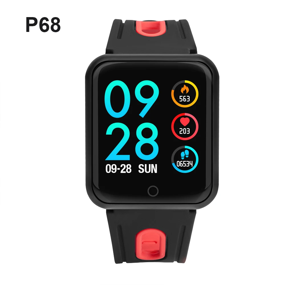 Sport P68 P69 Smart Watches IP68 Waterproof Women Men Smart watch With Heart Rate Blood Pressure Smartwatch For IOS Android