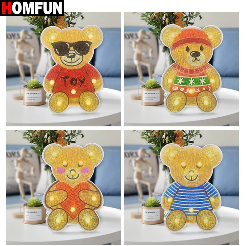 HOMFUN Светодиодная лампа для алмазной живописи светильник 5D алмазная вышивка