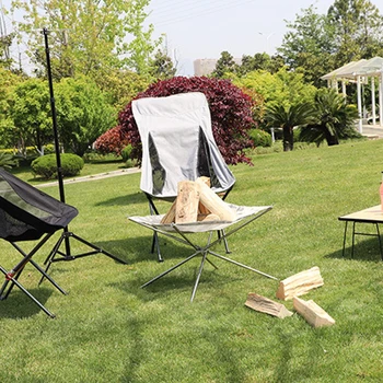 Portable Outdoor Fire Pit Camping Stainless Steel Mesh Fireplace Foldable for Outdoor Patio Dropshipping 6