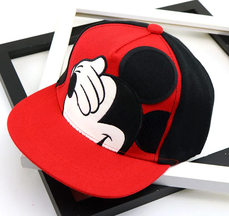 Модный Микки Маус шляпа для детей бейсбольная шляпа для косплея и вечерние хип-хоп сетчатая шляпа подарок мультяшная Кепка Микки Маус Кепка