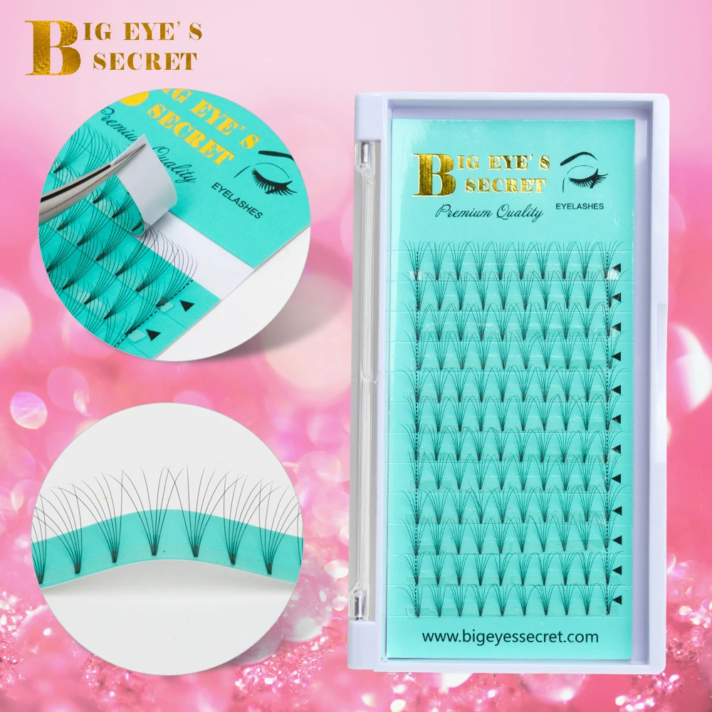 

Big eye's secret Premade фен для придания объема 3d/4d/5d/6d ресницы русский объем и удлинение ресниц искусственная норка предварительно сделанные ресницы