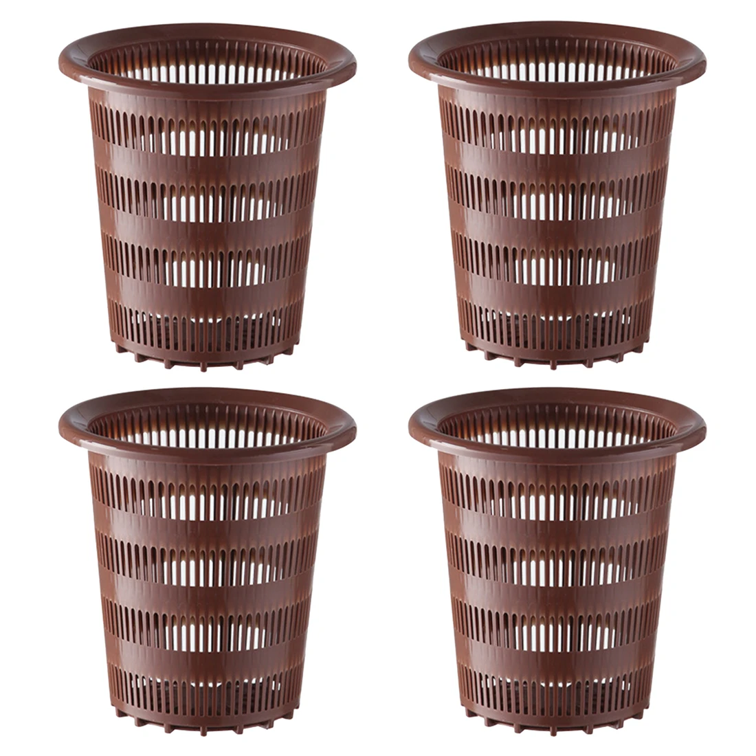 4Pc Mesh Pot Net Cup Planting Basket Hydroponic Plant Grow Garden