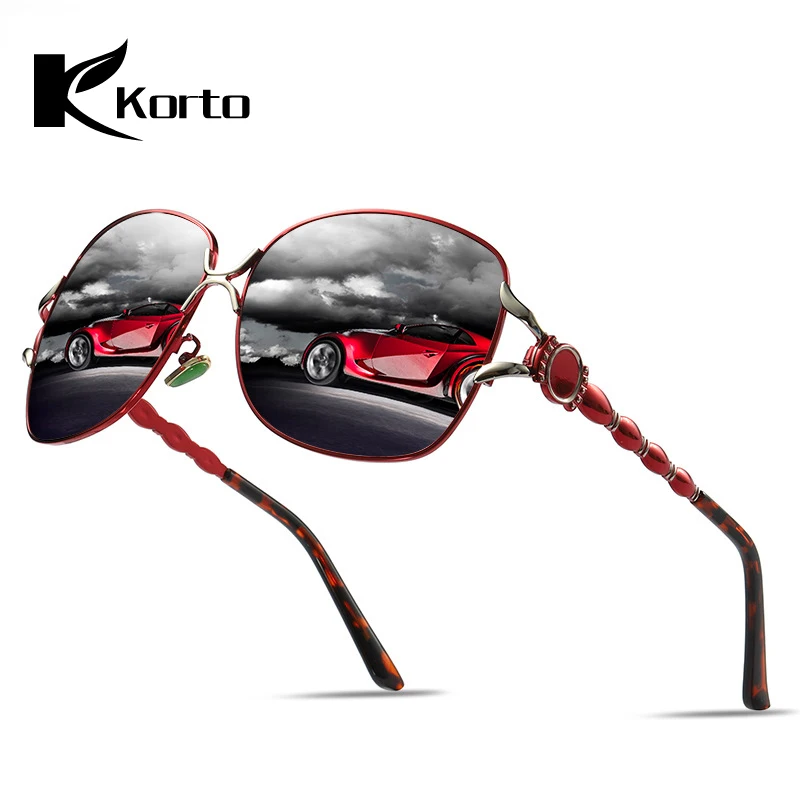 Korto 2019 тренд женские поляризованные солнцезащитные очки Классические модные для