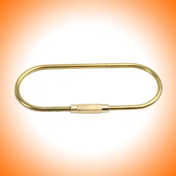 

1Pcs Keychain Keyring Tackle Brass D/Orbits/Drop Shaped Outdoor Tool Durable