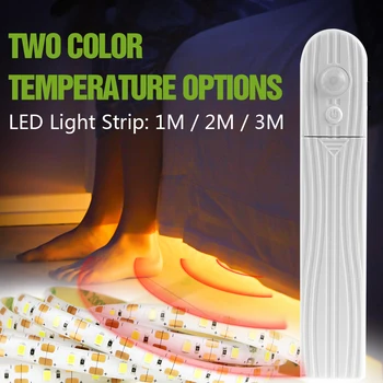 

Led Strip Light USB 5V PIR Motion Sensor Cabinet Lights Led Decoracion Luces 1/2/3M Flexible Sensing Closet Lamp Tape For Room