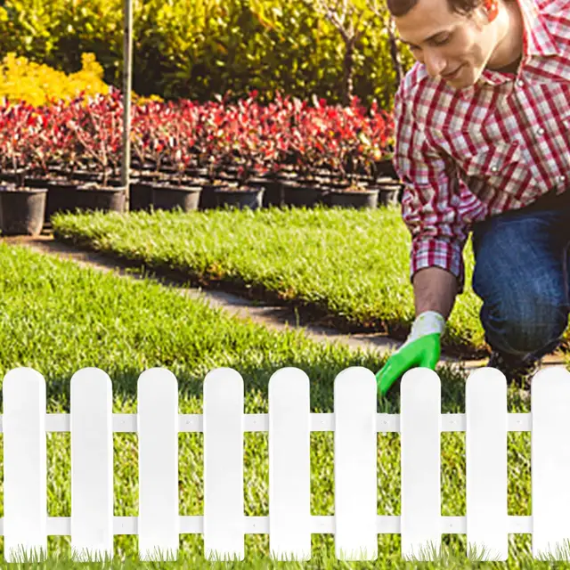 Műanyag Kerítés Udvar Beltéri Kert Óvoda Virágkerti Zöldség Kis Barkács Karácsonyi Dekoráció - Image 4