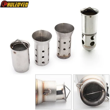 1pcs OD:50mm/60mm Universal Motorcycle Exhaust Muffler Pipe Escape Demper DB Killer Front End Motocross Muffler Baffle Silencer
