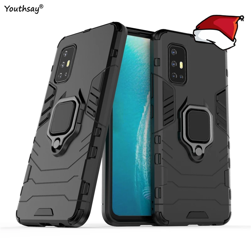 Чехол для vivo V17 чехол с кольцом на палец резиновый армированный Твердый защитный