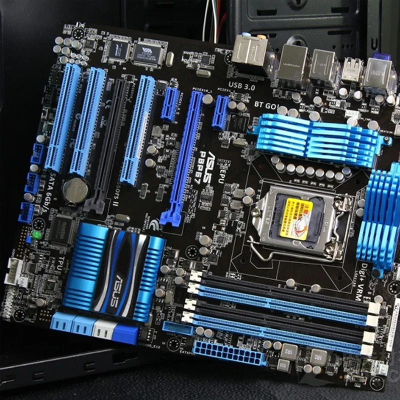 LGA 1155 DDR3 ASUS P8P67 Motherboard Core i7/Core i5/Core i3 32GB PCI-E 2.0 USB3.0 1155 P8P67 Intel P67 Original Used Mainboard