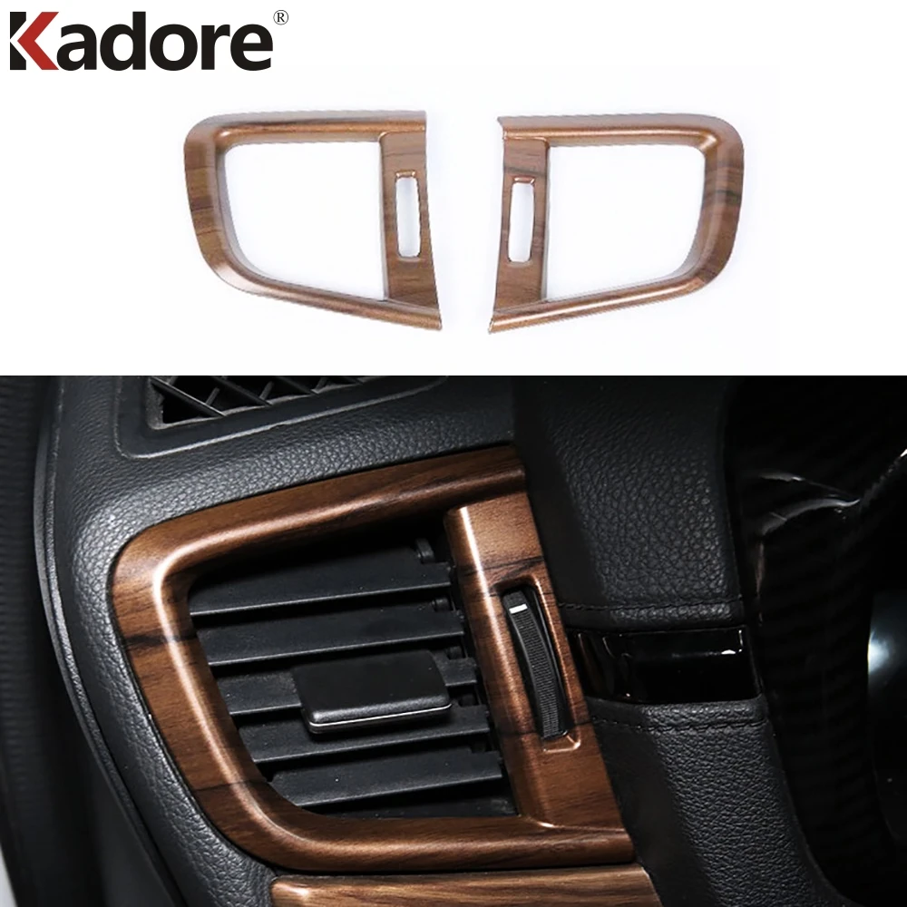 Для Honda CRV CR V 2017 2018 2019 ABS Carbon Fiber Air Conditonnal Vent Cover Trim AC Выходная Панель рамка