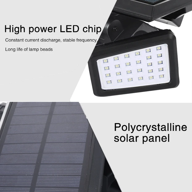 Motion Sensor Garden Rotatable Waterproof Outdoor Street Lamp Wall Lamp Wall Light Spotlight Durable Foldable Energy Saving PIR