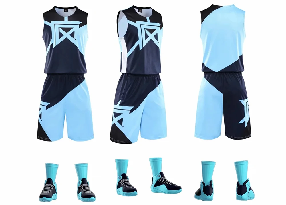 Настраиваемая форма Джерси, баскетбольные мужские детские баскетбольные наборы, спортивная одежда, дышащие тренировочные баскетбольные майки