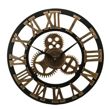 

Industrial Gear Wall Clock Decorative Wall Clock Industrial Style Wall Clock Modern Design (Shipment Without Battery)