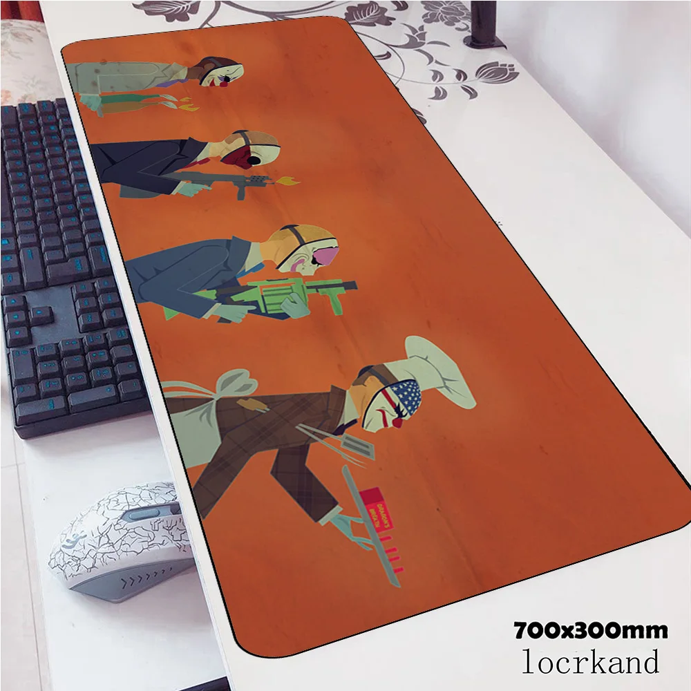 Payday коврик для мыши 700x300x3 мм модный компьютерный коврик для мыши геймпад для ПК геймер игровой коврик для мыши HD с рисунком Настольный коврик для офиса padmouse