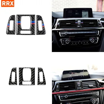 

For BMW 3 3GT series F30 F34 2013-2018 Carbon Fiber Sticker Center Air Outlet Frame Air Vent Trim Modified Auto Car Accessories