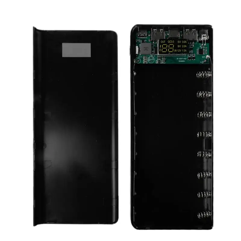 Двойной USB QC 3,0 8x18650 батарея DIY банк питания коробка зарядное устройство для iPhone Xiaomi сотовый телефон планшет Y98A