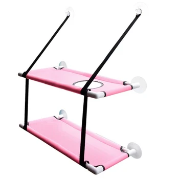 

Cute Pet Hanging Cat Sunny Seat Window Mount Pet Cat Hammock Comfortable Cat Pet Bed Shelf Seat Beds Beds Bearing 20Kg