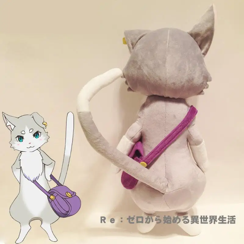 25 52 см Re Zero kara Hajimeru Isekai Seikatsu Natsuki Subaru A Different World Puck Rem Emilia Cat с сумкой аниме плюшевая