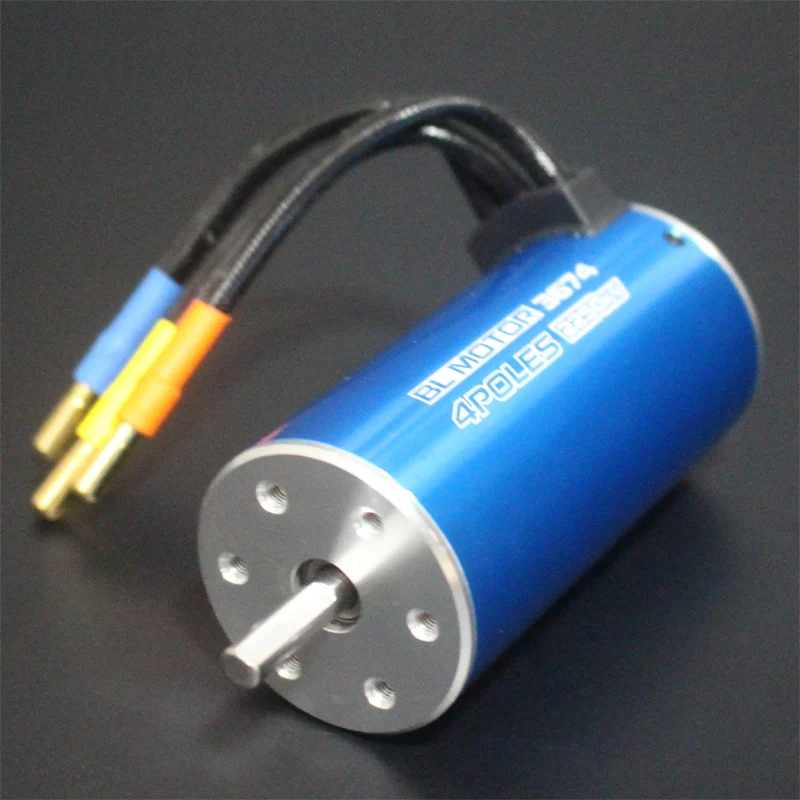4 полюсный бесщеточный двигатель 3674 2250KV для HSP 1/8 RC автомобиля идеально подходит 2S
