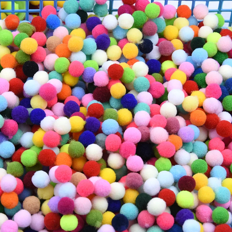 Wambere Lot De 10 Pompons De 8 Cm - En Fourrure Synthétique - Avec