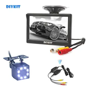 Image 1 - DIYKIT Wireless 5" HD Rear View Car Monitor Waterproof LED Night Vision Backup Rear View Car Camera for Parking Assistance
