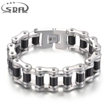 SDA " большой широкий мужской звено кубинские браслеты 316L нержавеющая сталь байкер браслет цепочка Ювелирные изделия Прямая поставка с фабрики