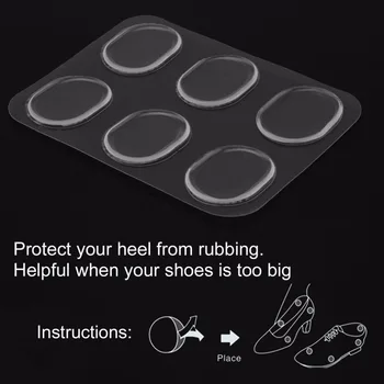 

Professional 30pcs/lot Women Ladies Girls Silicone Gel Shoe Insole Inserts Pad Foot Care Tool Heel Grips Liner Drop Shipping