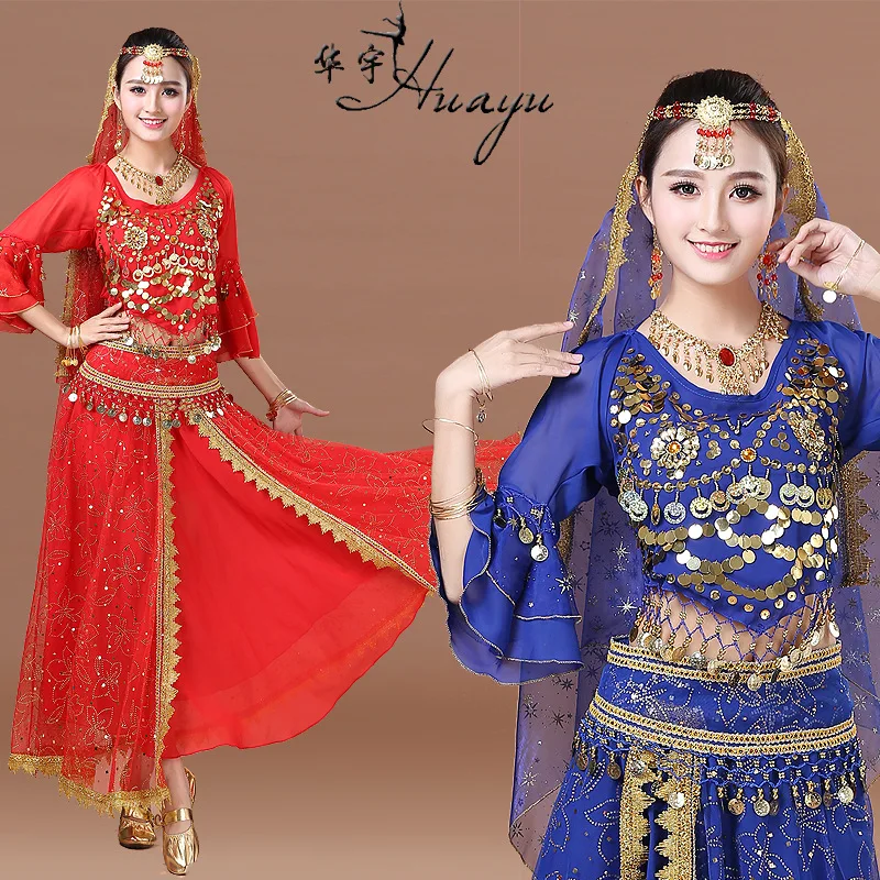 

Traffic Dance Holiday 2019 New Style Indian Dance Performance Clothing Belly Dance Dance Stage Performance Set WOMEN'S Dress