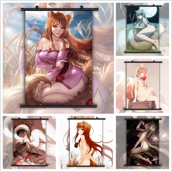 

Spice and Wolf Holo Horo Anime Manga HD Print Wall Poster Scroll