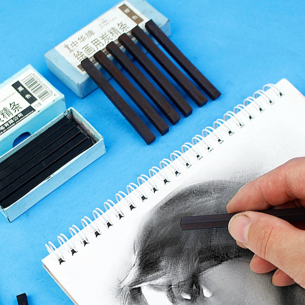 Black Charcoal Bar Brown Charcoal Water Soluble Pencil Design Type Drawing Sketch Pencil Sketch Painting Supplies