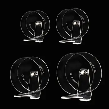 

2020 New Transparent Acrylic Hamster Running Exercise Wheel Hedgehog Racing Training Toy