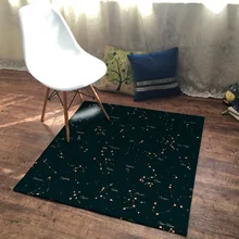 15 цветов лаконичный Созвездие звездное небо Печатный коврик из квадратов ковры для спальни дома гостиной стол стул нескользящий коврик