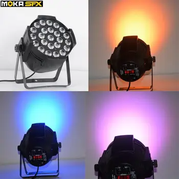 

4PCS/LOT Led Par Light Disco Led Lights 24*18w DMX RGBWA UV 6 In1 Wedding Decoration Aluminum Profile Led Light High Brightness