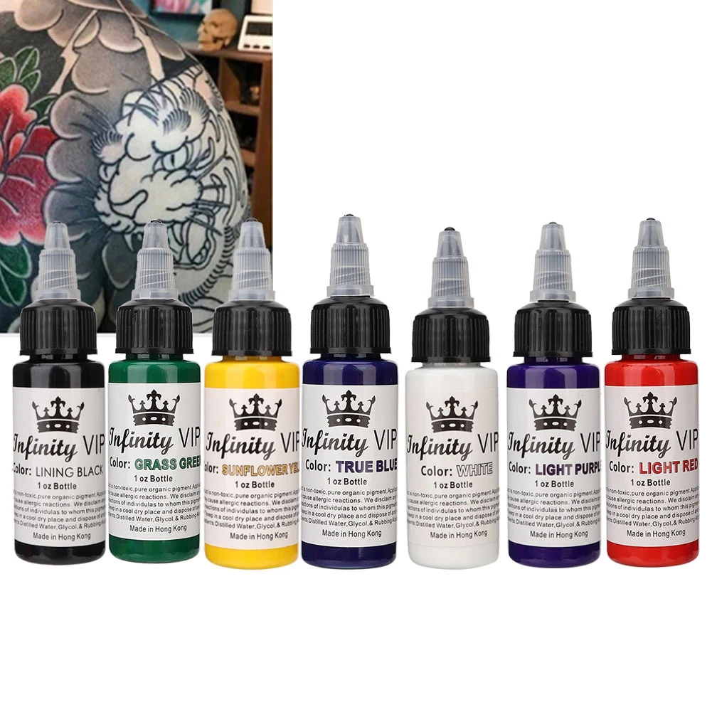30ml Semipermanent Tattoo Pigment Ink Long Lasting Tattoo Inks