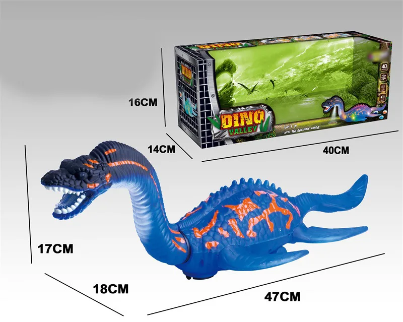 

Children Dinosaur Toy Set Electric with Voice Will Go Lay Eggs Plesiosaur Simulated Dinosaur Models Toy