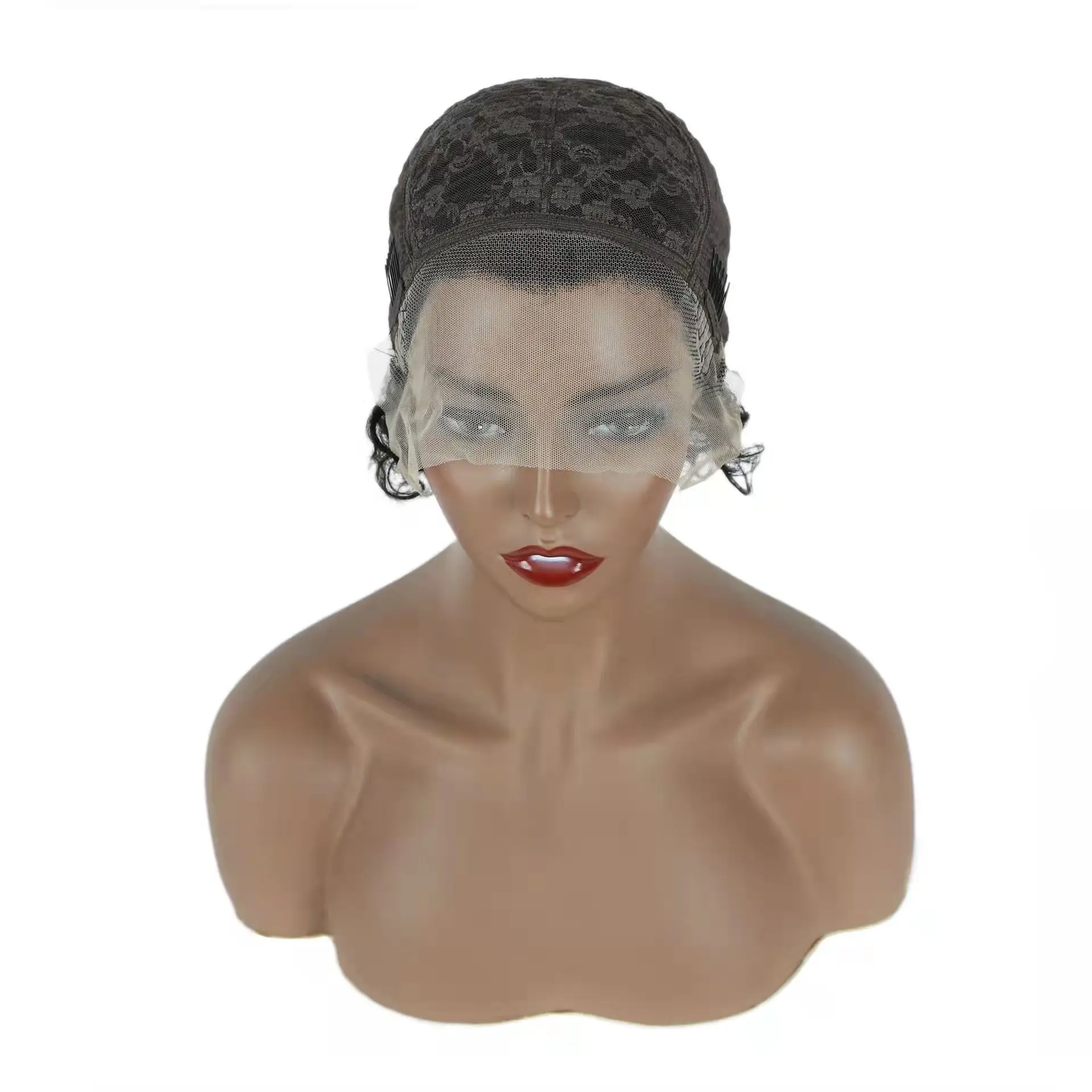 Perucas de Cabelo Peruca de Cabelo Peruca de Renda Transparente para as Mulheres Peruca de Bob do Laço Humano Encaracolado Curto Pixie Corte Perucas Brasileiras 13x1 29 brasileiras peruca de renda transparente para as
