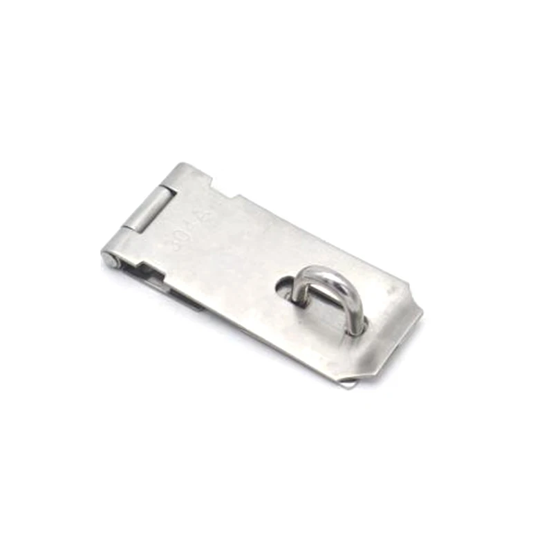 1xAnti Theft Hasp Staple Shed Latch Stainless Steel Door Lock Padlock Clasp