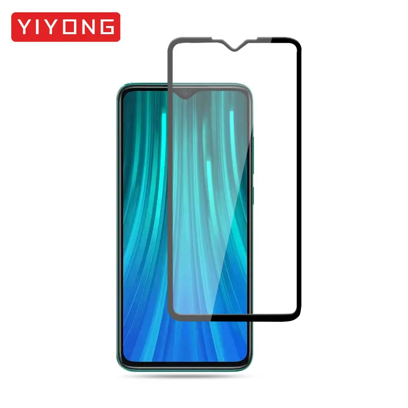 Redmi Note 5 6 7 8 Pro Полное покрытие стекло YIYONG 9D закаленное стекло для Xiaomi Redmi Note 8 7 6 5 4 Защита экрана Redmi Note 7 8 - Цвет: Черный