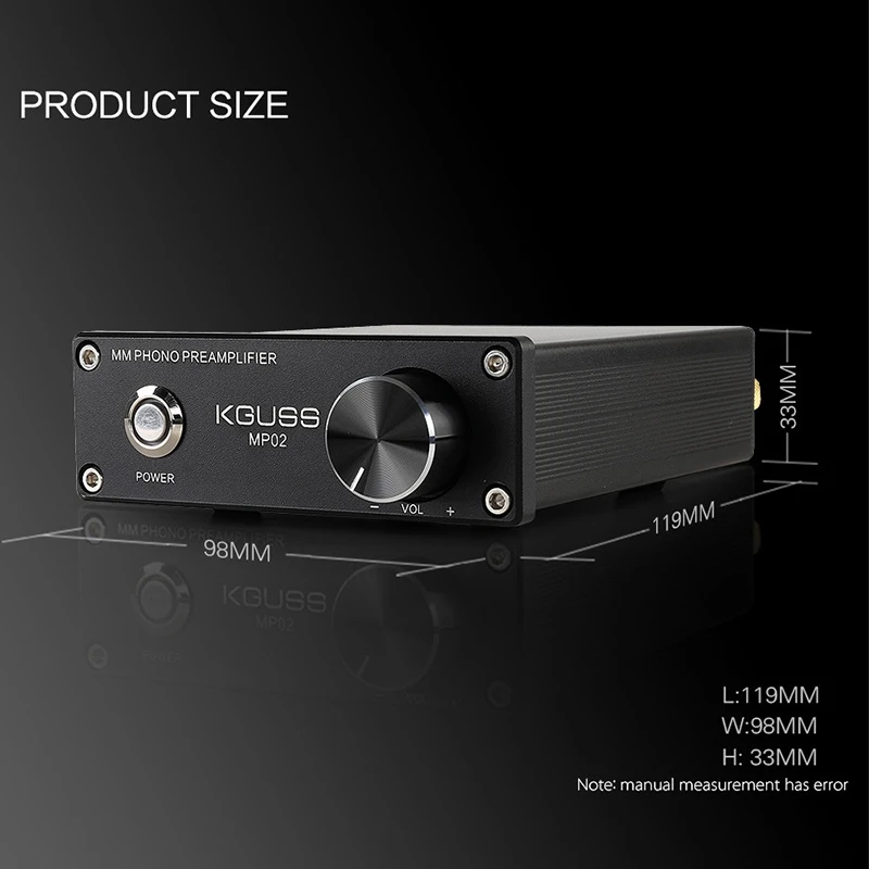 Kguss Mp02 фонокорректор Lp проигрыватель мини мм фонокорректор предусилитель аудио усилитель
