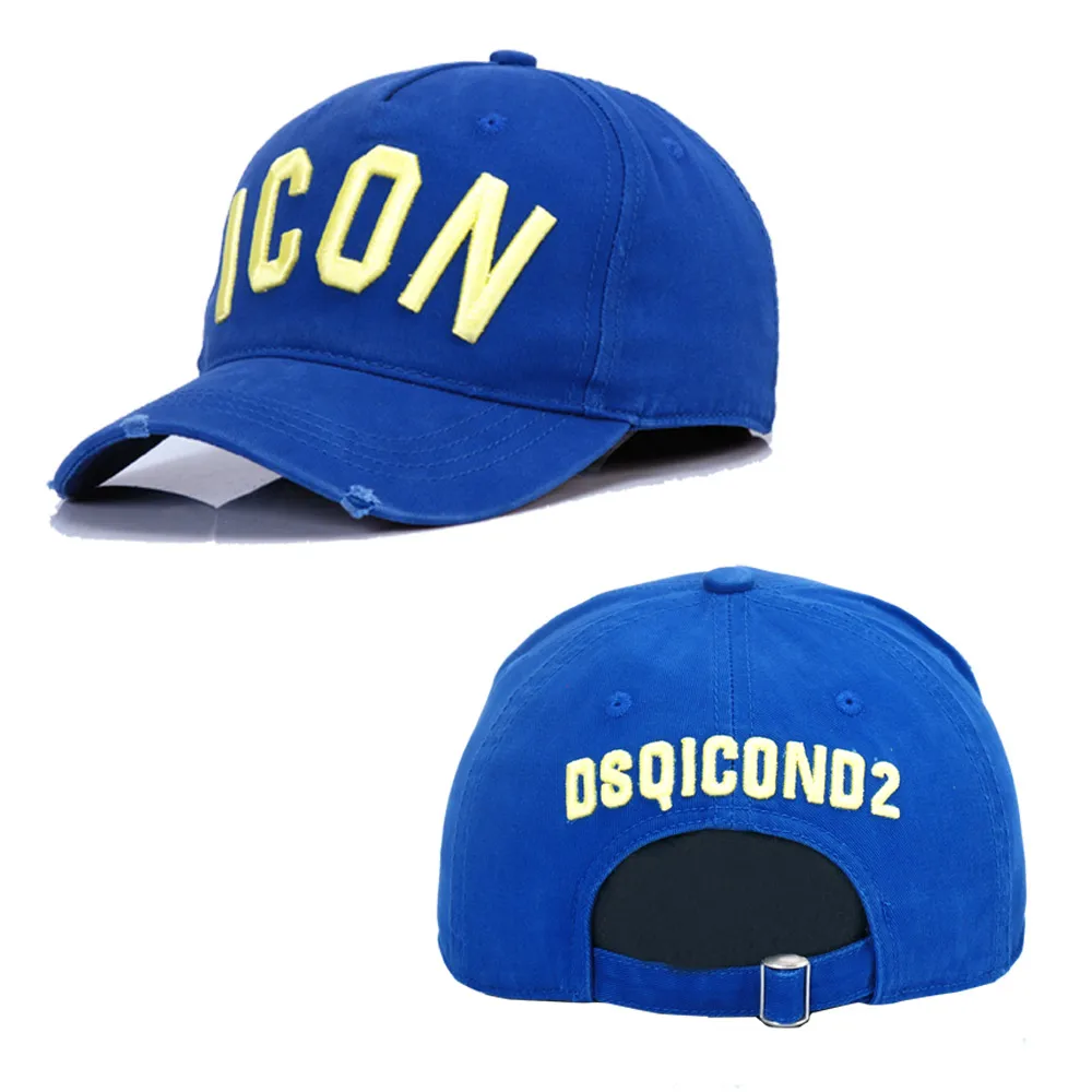 DSQICOND2 бренд DSQ Casquette шапки Твердые шапочки с узором буквы значок Casquette папа хип хоп Бейсбол колпачок для крышки для мужчин и женщин