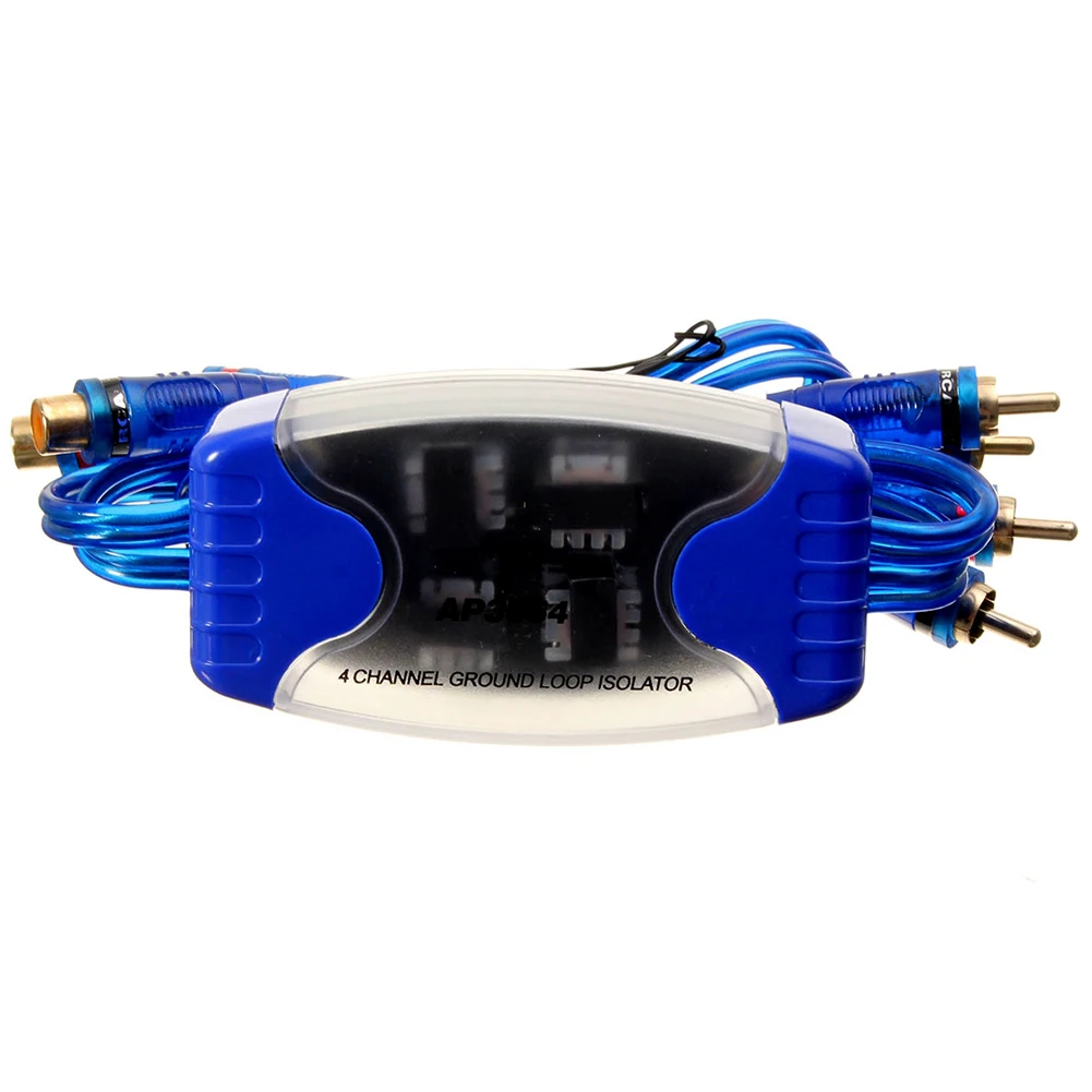 4 Channel Ground Loop Isolator Line Sound Eliminator Remove Noise Filter Line Noise Eliminator