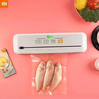 

Xiaomi mi Multi-function Vacuum Sealing Machine Fresh Packaging Machine Food Saver Vacuum Packer Include 10Pcs Bags Free